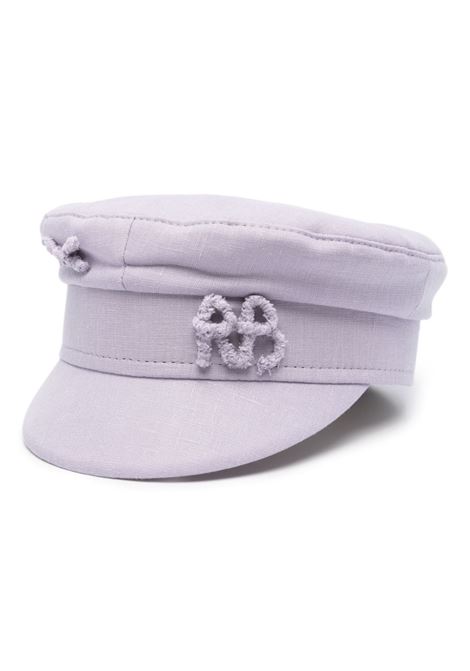 Cappello baker boy con logo in lilla - donna RUSLAN BAGINSKIY | KPC808LNBHRRB808